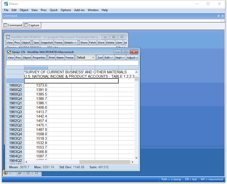 Spreadsheet Live Statistics