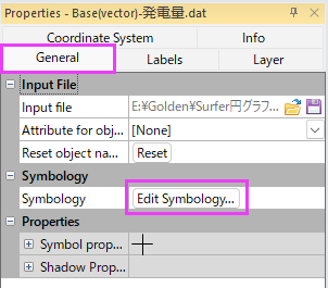Propertiesウィンドウ