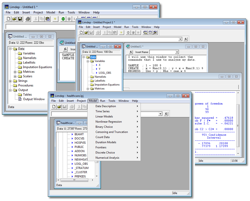 LIMDEP 11 画面1