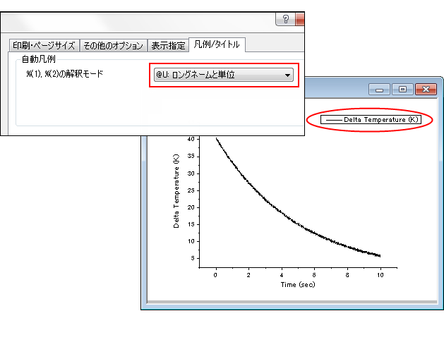 グラフ凡例のカスタマイズ