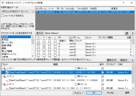 作図のセットアップダイアログ