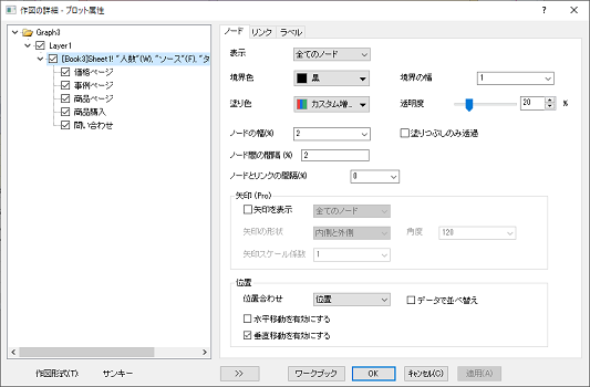 「作図の詳細」ダイアログ